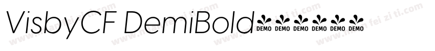 VisbyCF DemiBold字体转换